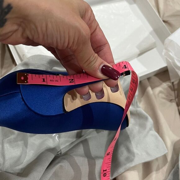 Manolo Blahnik Hangisi Raso in Bleu - Picture 11 of 11